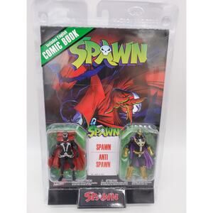Spawn # 1 Comic and Toy - Spawn and Anti Spawn